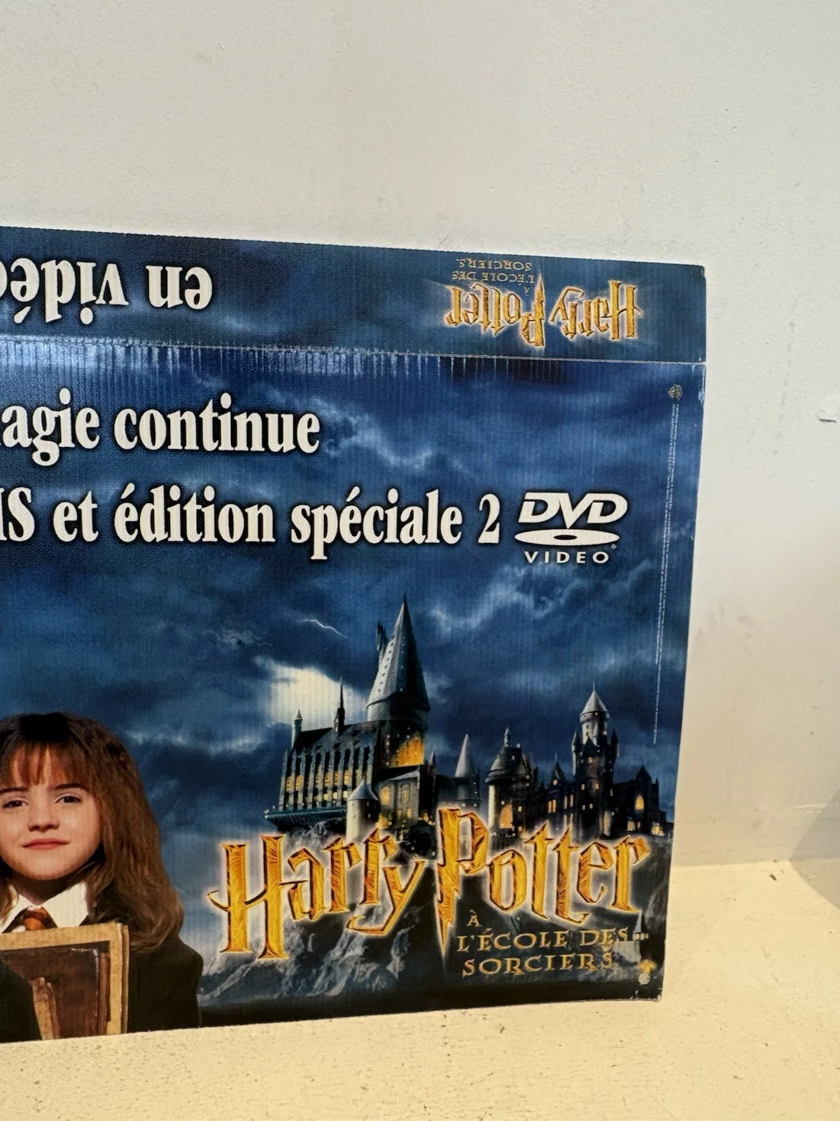 Harry Potter And The Philosophers Stone 2001 French VHS Billboard Sign 14x23”, изображение 4