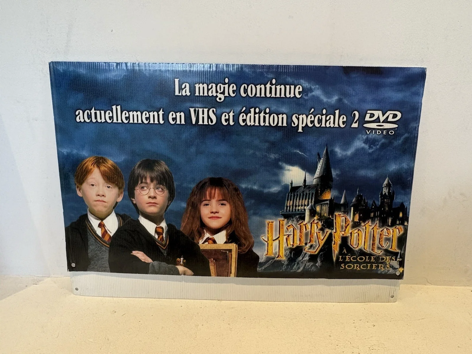 Harry Potter And The Philosophers Stone 2001 French VHS Billboard Sign 14x23”, изображение 5