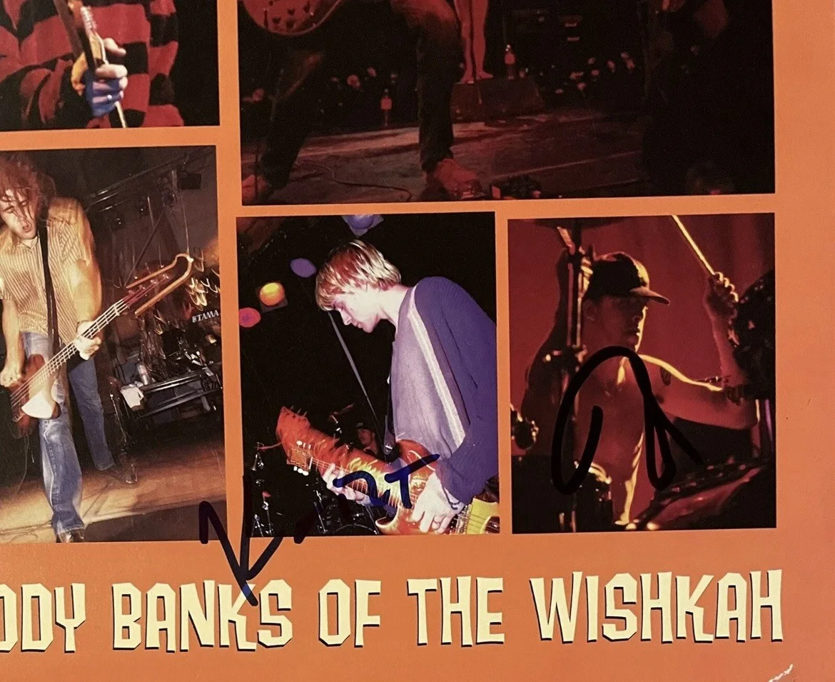 Nirvana Signed Dave Grohl Krist From The Muddy Banks Of Wishkah Flat JSA COA, изображение 2