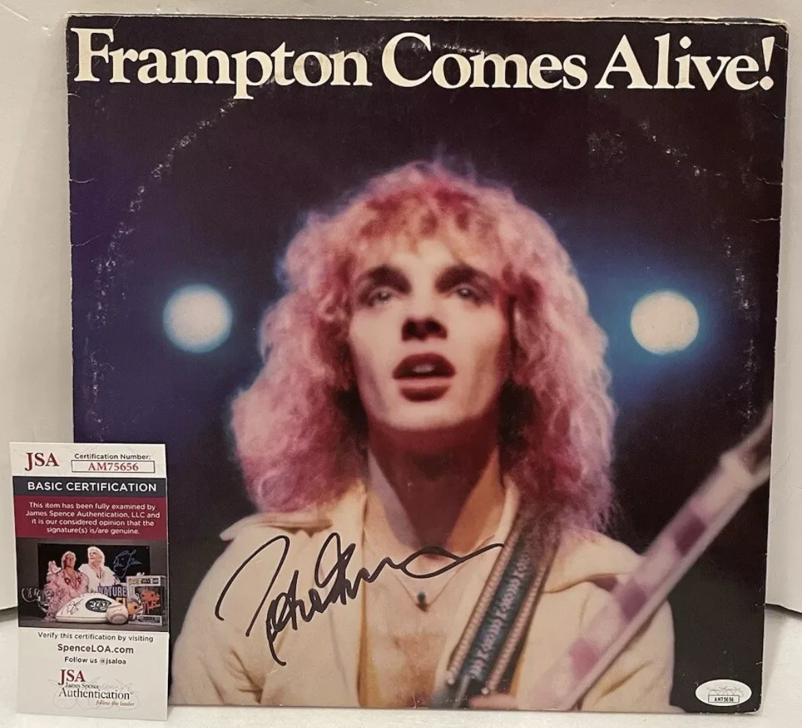 Peter Frampton Signed Frampton Comes Alive Album Vinyl Record JSA COA, image 2