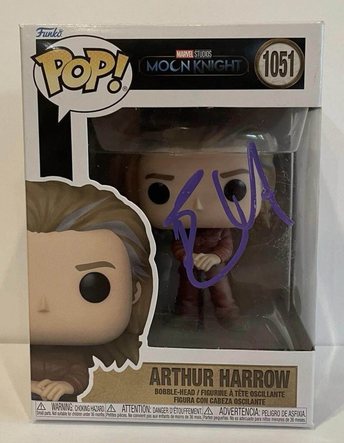 Ethan Hawke — Ethan Hawke Signed Autographed Funko Pop Arthur Harrow 1051 JSA COA Proof, image 3
