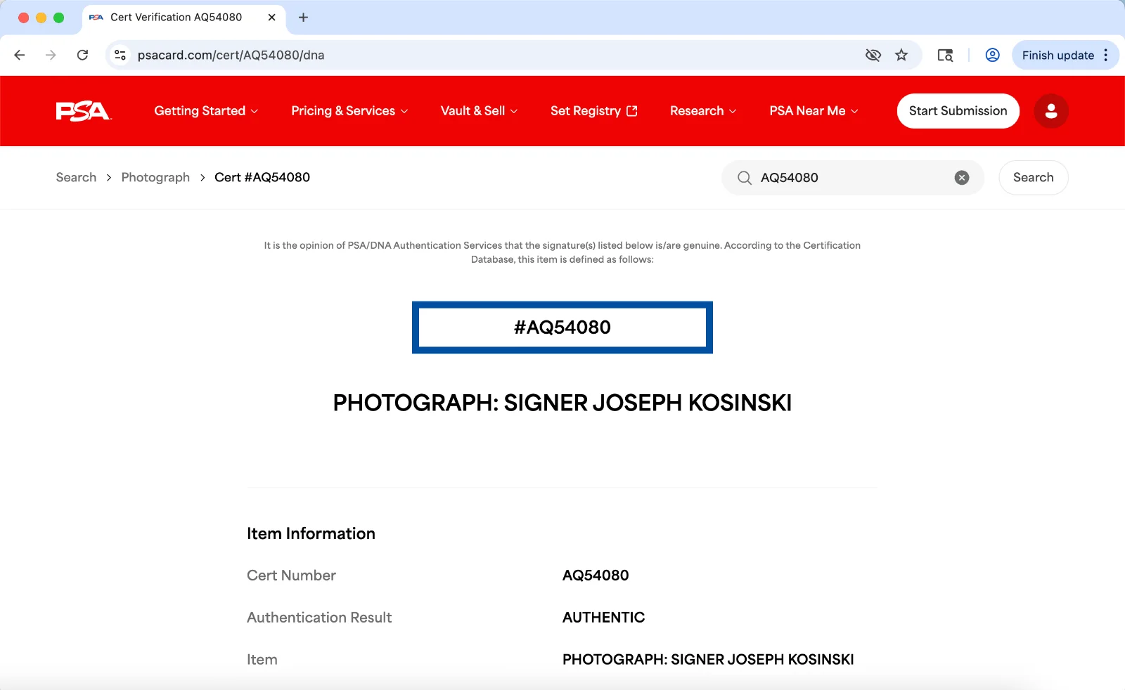 Joseph Kosinski — Joseph Kosinski signed 8x10 photo PSA DNA autograph Only The Brave *4080, image 3