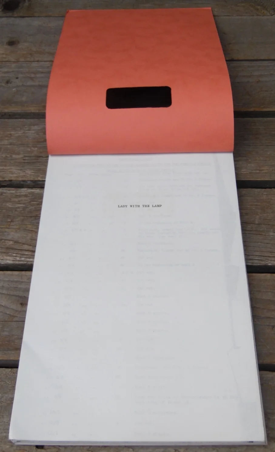 Vintage "LADY WITH THE LAMP" Genuine Original Release Movie Script 1951, изображение 3