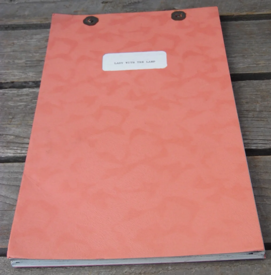 Vintage "LADY WITH THE LAMP" Genuine Original Release Movie Script 1951, изображение 4
