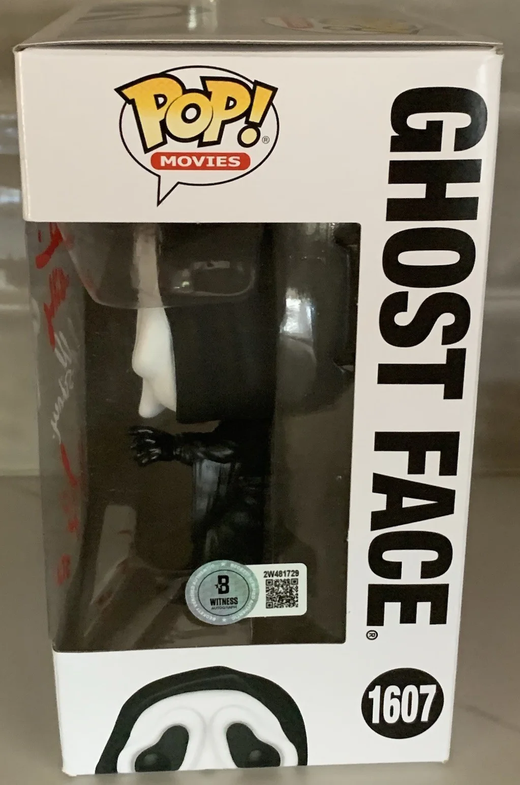 Neve Campbell — Neve Campbell Matthew Lillard Skeet Ulrich Signed Ghost Face Funko Scream BAS, изображение 2