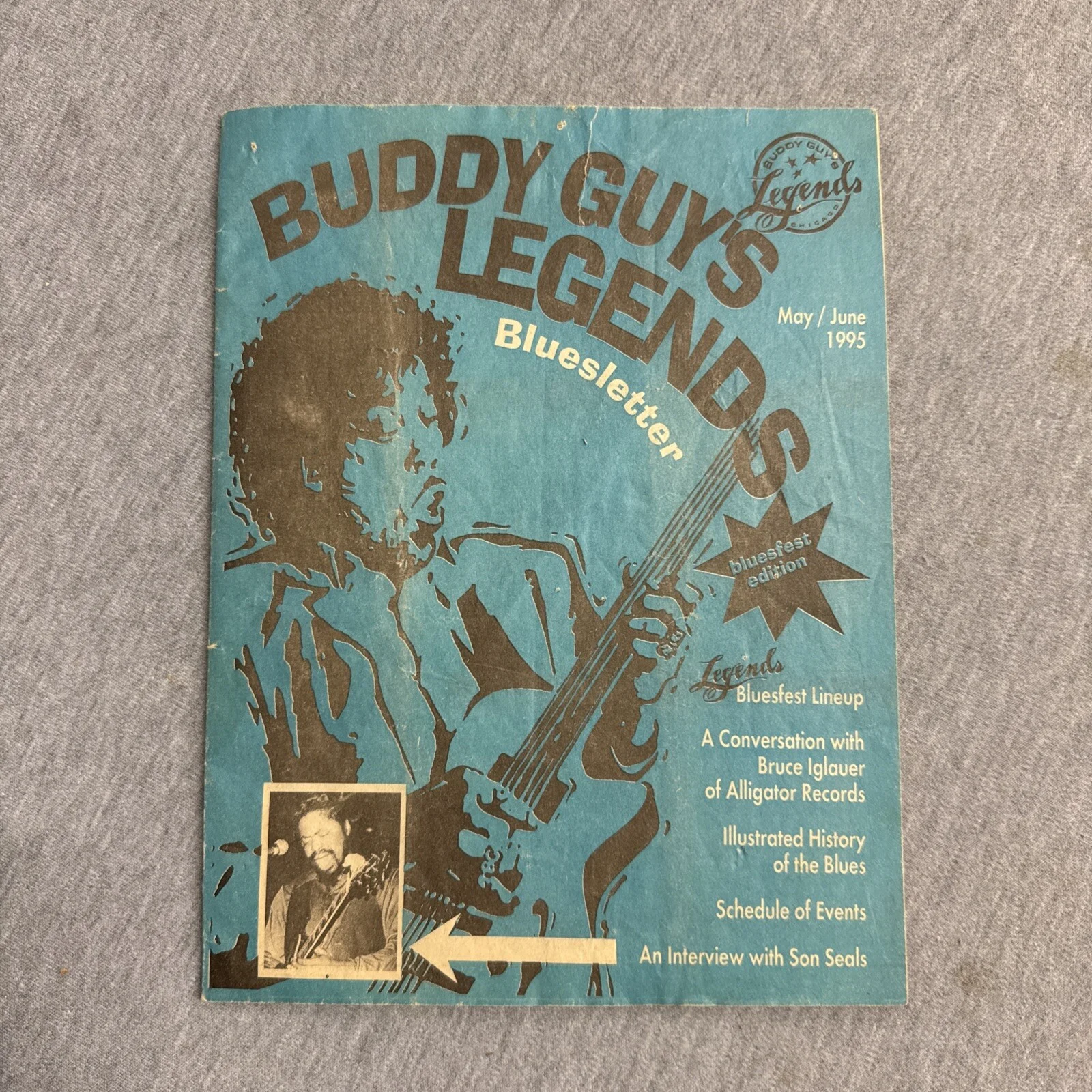 George "Buddy" Guy Signed Autographed Magazine Inscribed "95", image 4