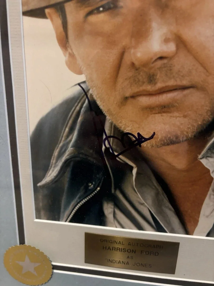 Harrison Ford — Harrison Ford Indiana Jones Signed Autograph Photo Poster Raiders Temple Crusade, изображение 4