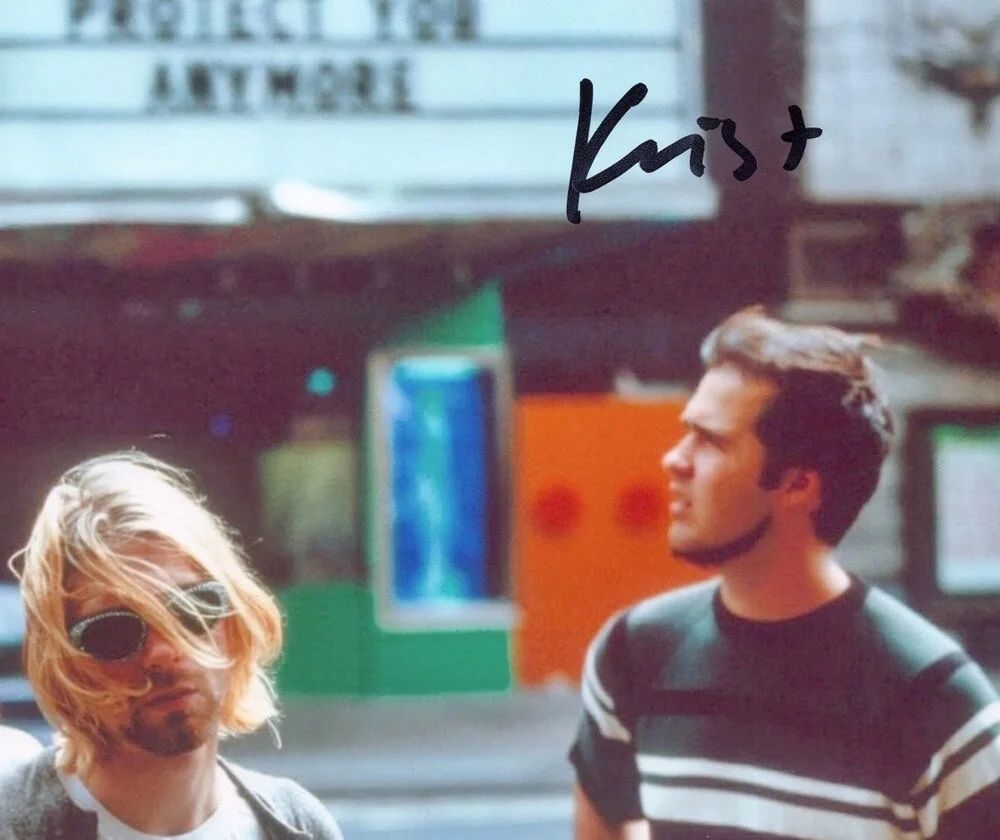 KRIST NOVOSELIC — Krist Novoselic signed "NIRVANA" 8x10 Photo a Kurt Cobain, Dave Grohl JSA COA, изображение 5