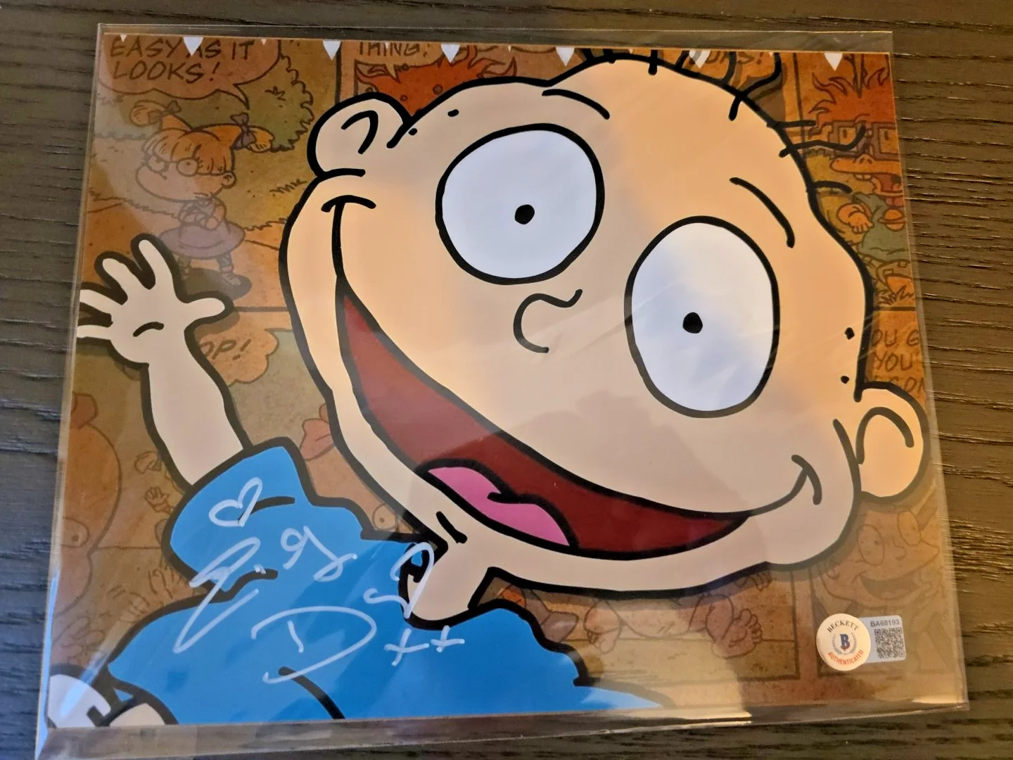 EG DAILY Autographed Signed Rugrats Tommy 8x10 Photo w/Beckett COA, изображение 4