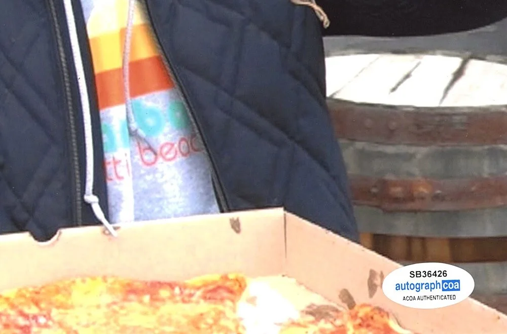 DAVE PORTNOY — Dave Portnoy signed "ONE BITE PIZZA" 8x10 Photo BARSTOOL SPORTS d Auto ACOA COA, изображение 3