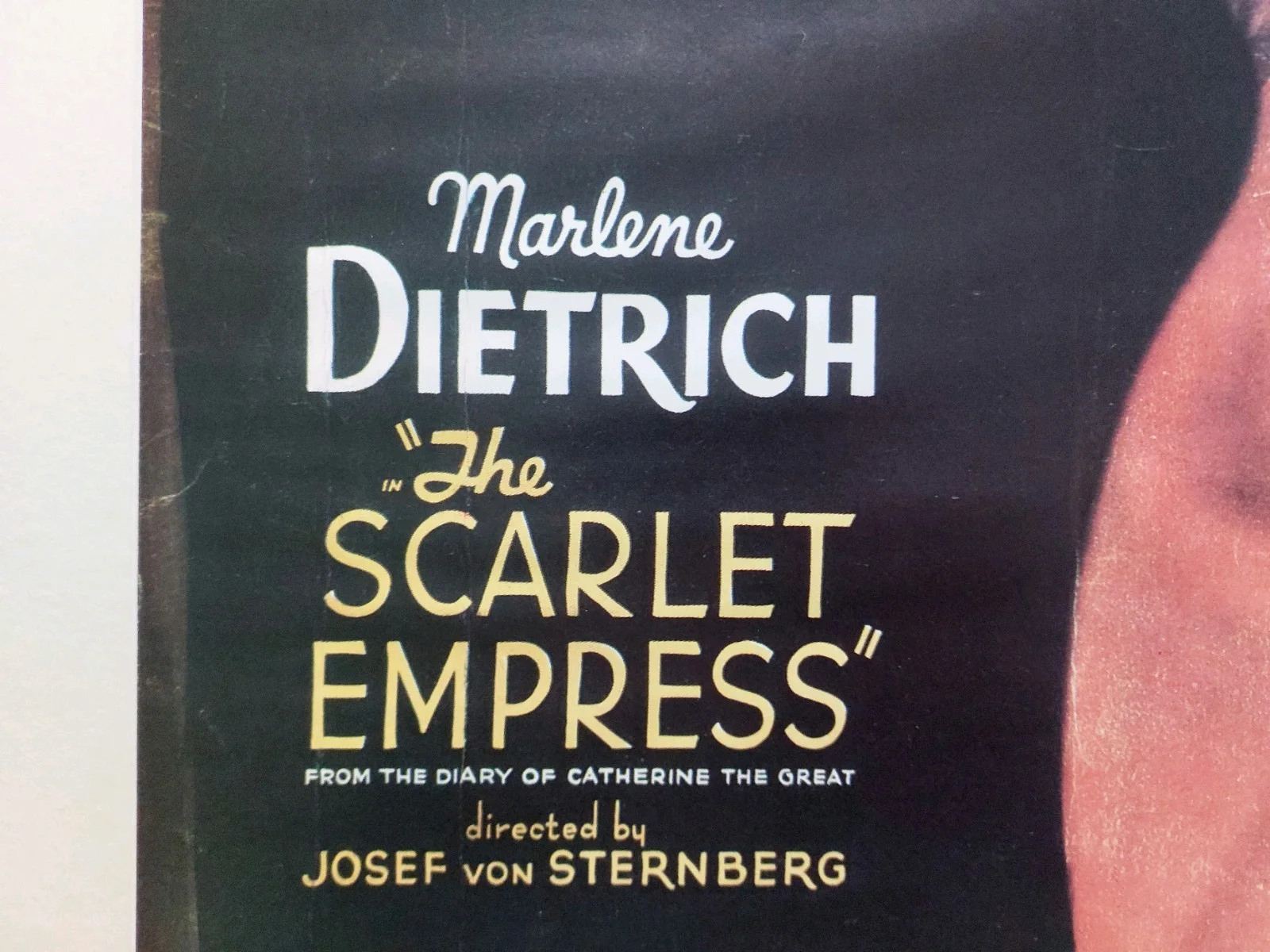 MARLENE DIETRICH "THE SCARLET EMPRESS " FILM POSTER, изображение 2
