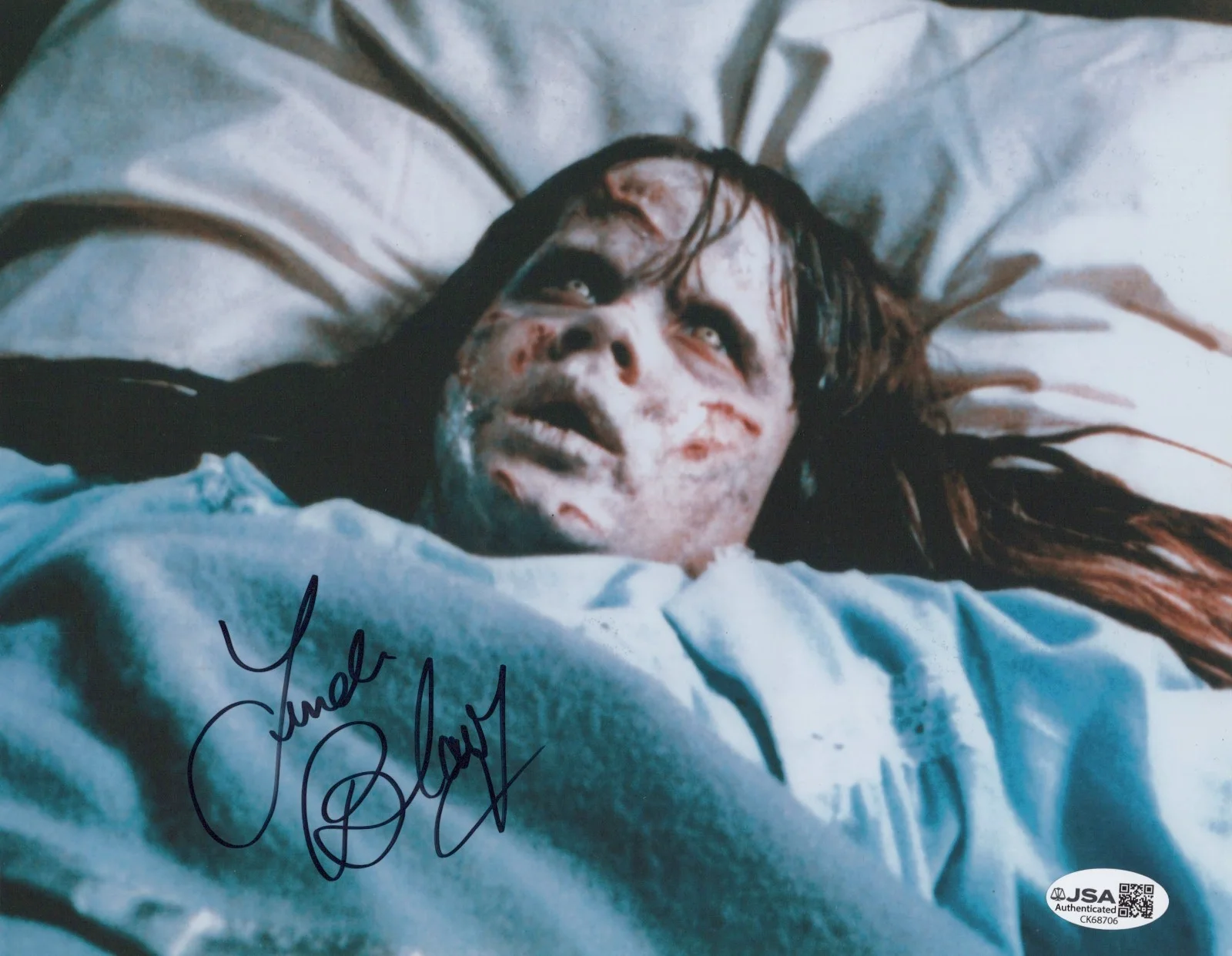 Linda Blair — The Exorcist- Linda Blair signed Regan 8x10 photo JSA COA