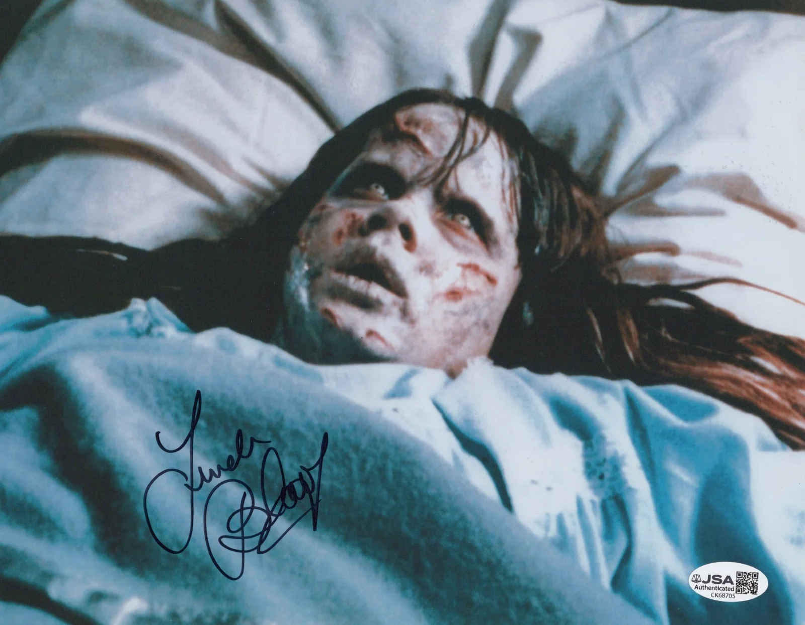 Linda Blair — The Exorcist- Linda Blair signed Regan 8x10 photo JSA COA
