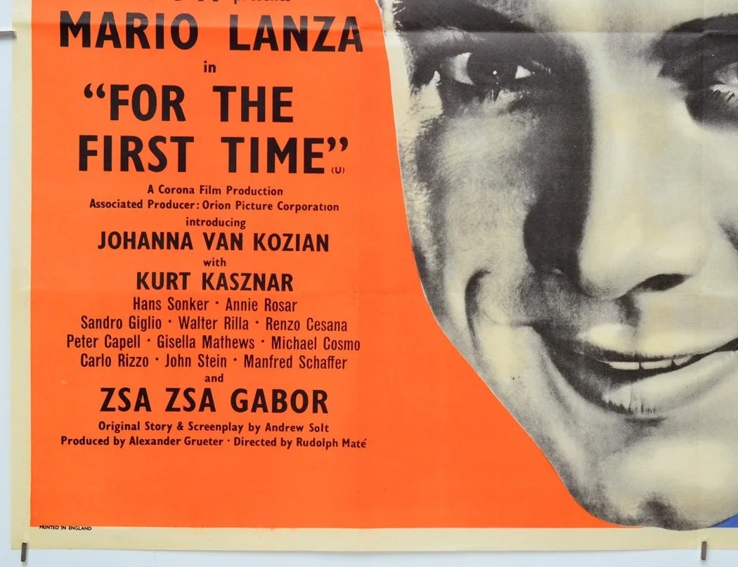 FOR THE FIRST TIME (1959) Original Quad Film Poster - Mario Lanza, Zsa Zsa Gabor, изображение 4