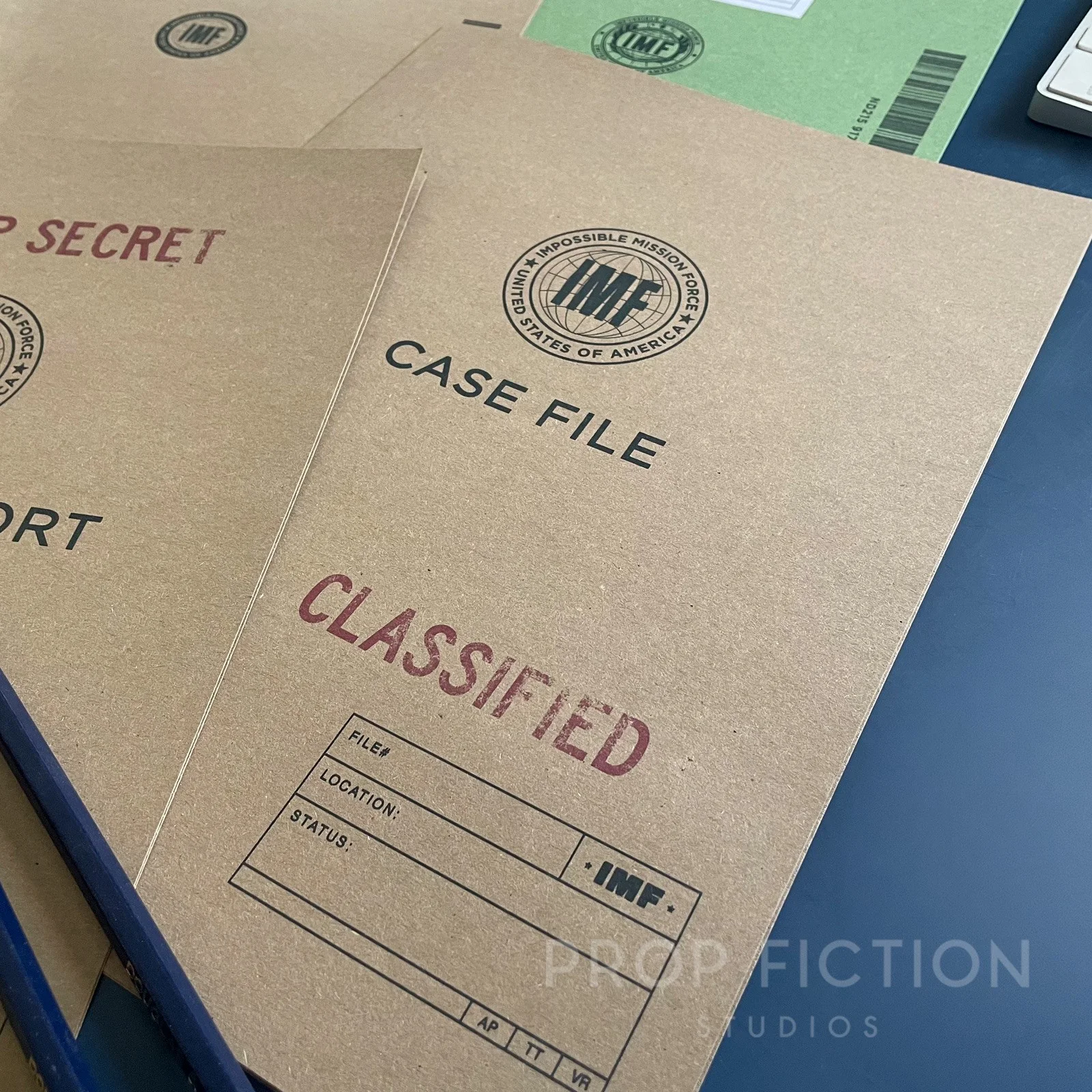Movie Prop Top Secret IMF Files / 4 x Cosplay Impossible Mission Spy Folder Set, image 2