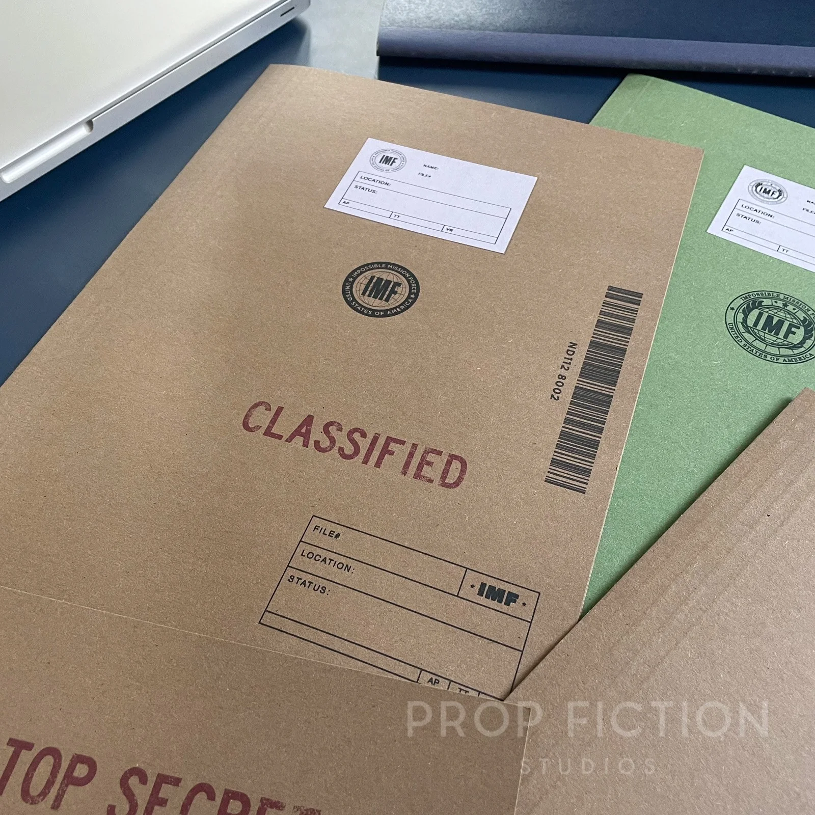 Movie Prop Top Secret IMF Files / 4 x Cosplay Impossible Mission Spy Folder Set, image 3