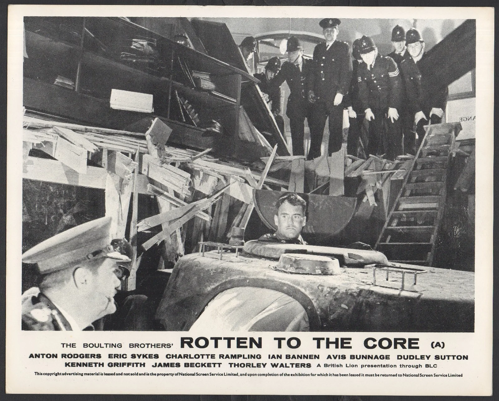 ROTTEN TO THE CORE 1965 Eric Sykes, Ian Bannen Charlotte Rampling 10x8 LOBBY SET, image 4