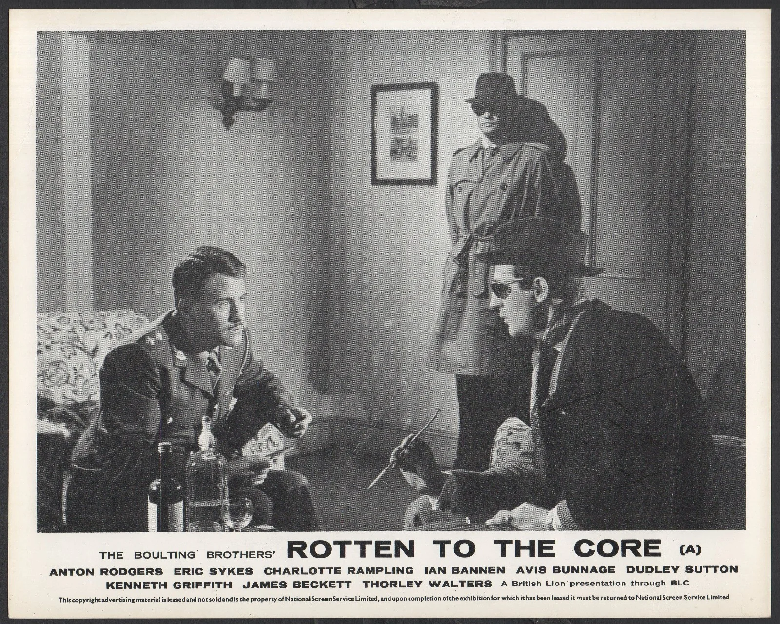 ROTTEN TO THE CORE 1965 Eric Sykes, Ian Bannen Charlotte Rampling 10x8 LOBBY SET, image 5