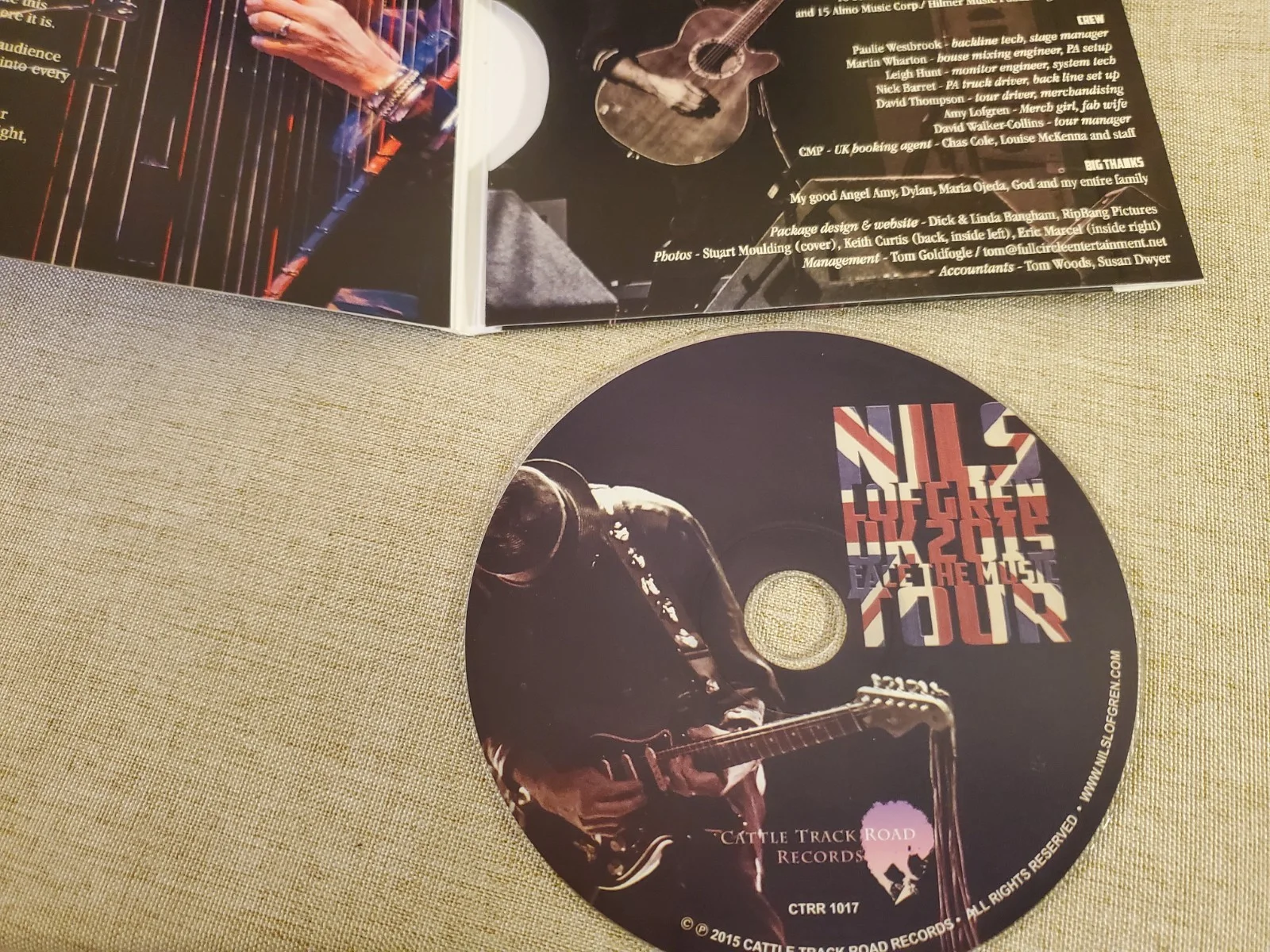 Nils Lofgren SIGNED CD Face the Music E Street Band, image 3