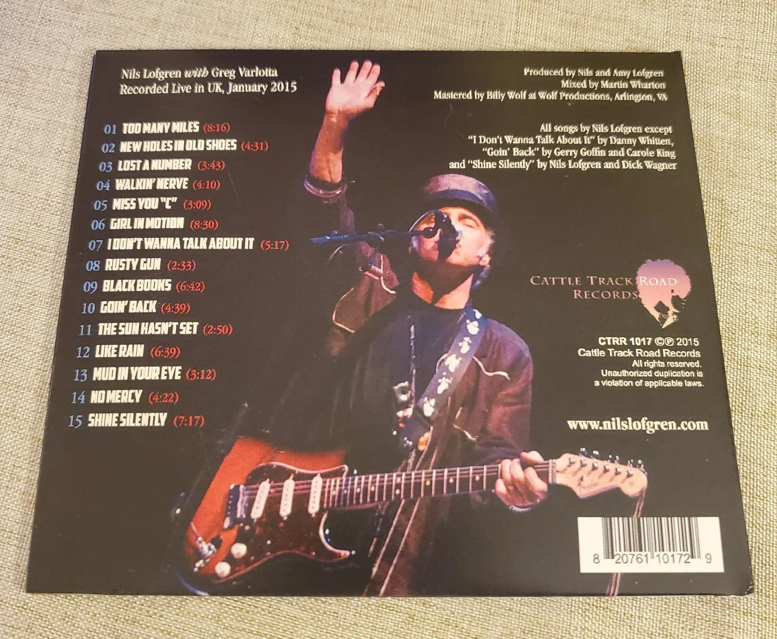 Nils Lofgren SIGNED CD Face the Music E Street Band, image 4