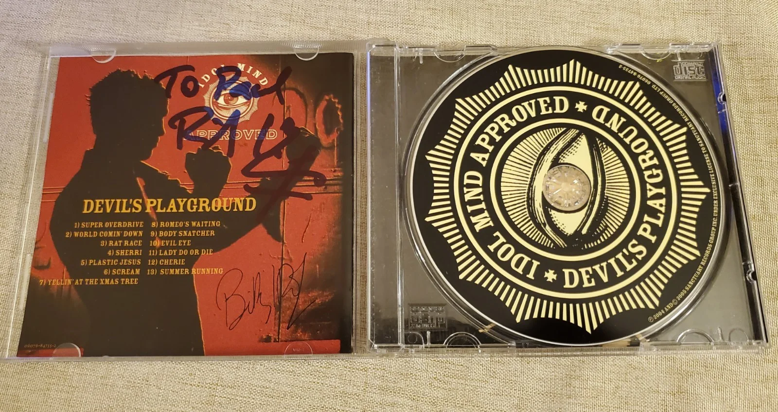 Billy Idol SIGNED CD Devils Playground, image 3