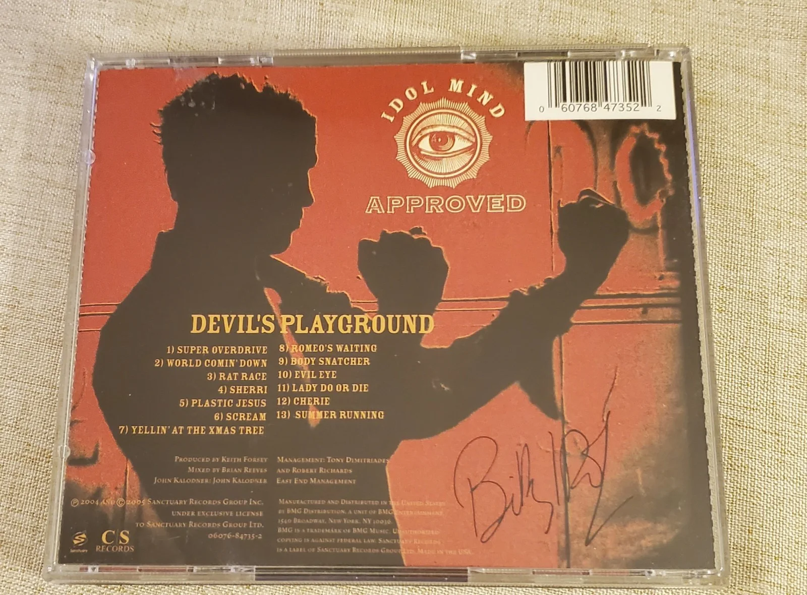 Billy Idol SIGNED CD Devils Playground, image 4