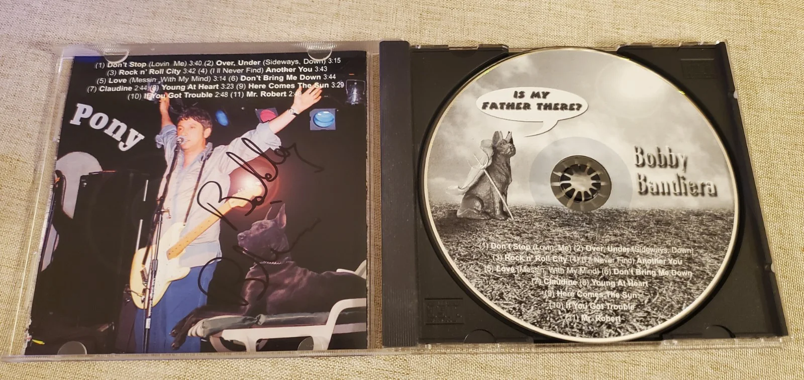 Bobby Bandiera SIGNED CD Is My Father There?, image 3