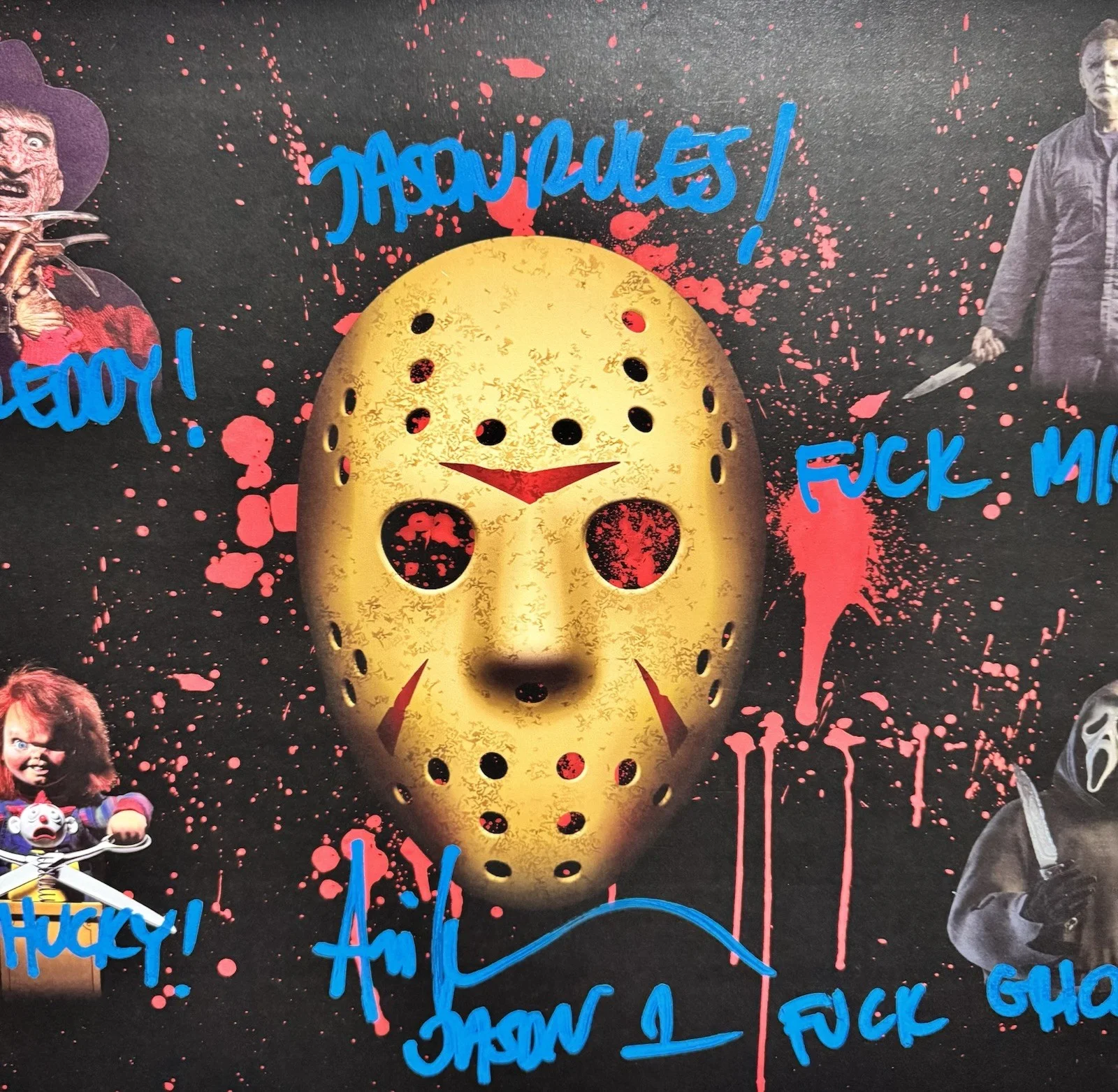 Ari Lehman — Ari Lehman Signed/Inscribed Jason Voorhees 11x17 Photo Friday the 13th JSA BLUE, изображение 2