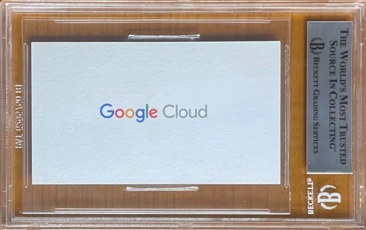 VINTON CERF — VINTON CERF SIGNED GOOGLE VP BUSINESS CARD BAS BGS AUTHENTIC AUTOGRAPH AUTO, image 2