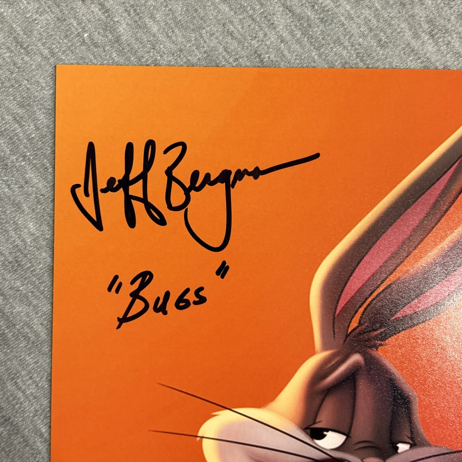 Jeff Bergman — Jeff Bergman Signed 11x14 Photo Space Jam A New Legacy Inscribed "Bugs" PSA, изображение 4