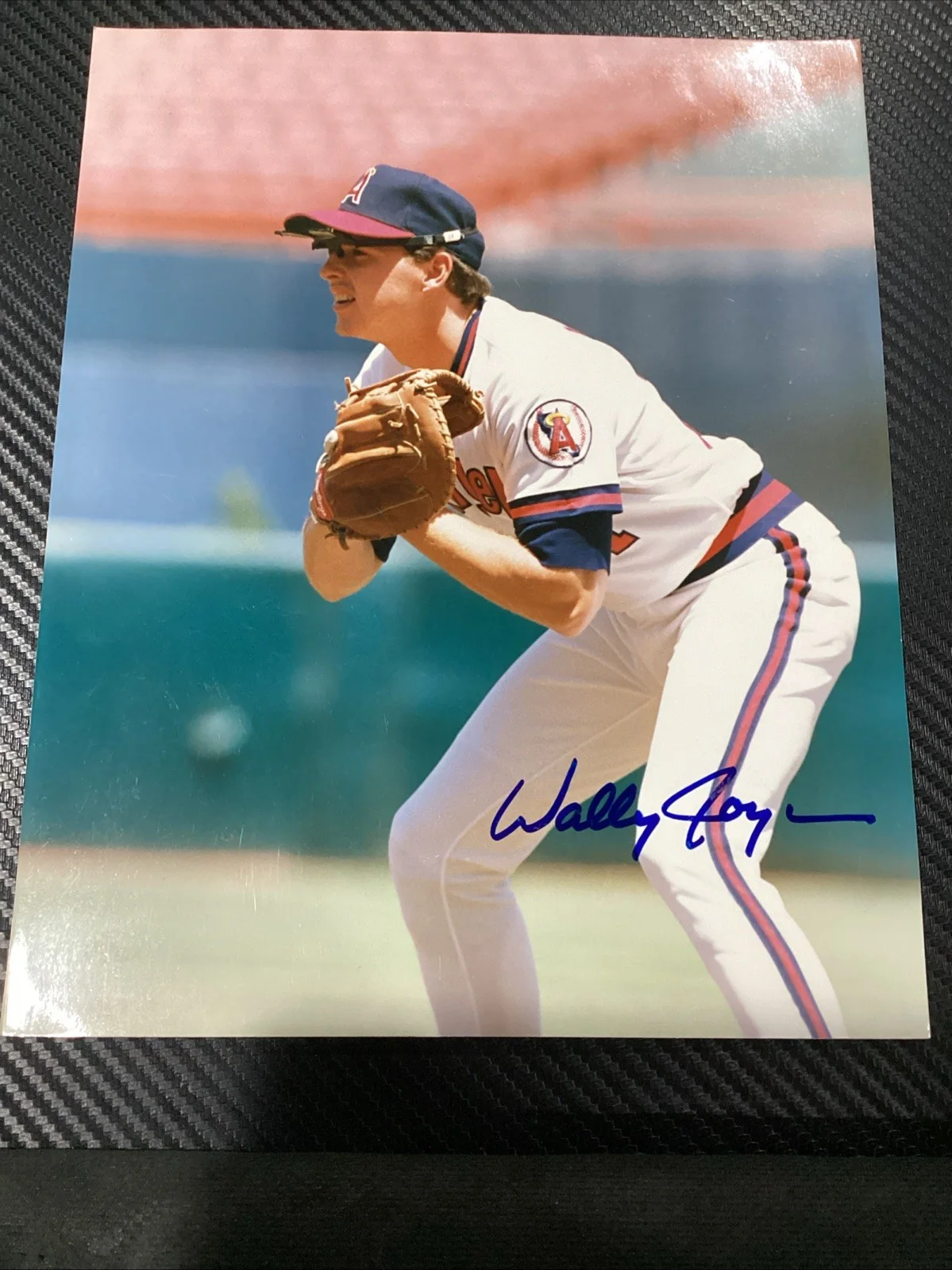 WALLY JOYNER — WALLY JOYNER CALIFORNIA LA ANGLES SIGNED AUTO 8X10 MLB PHOTO VTG AUTOGRAPHED GTP