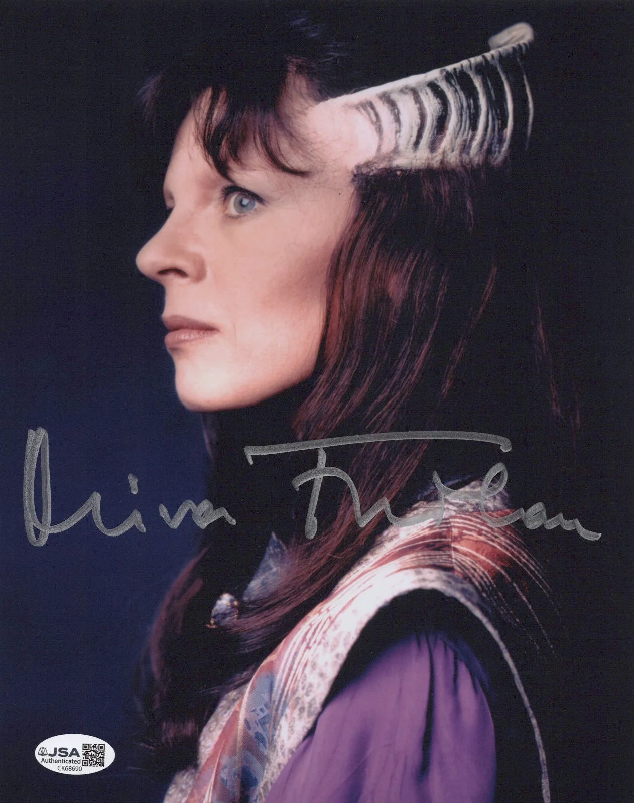 Mira Furlan — Babylon 5 - Ambassador Delenn 8x10 photo signed by Mira Furlan (RIP) JSA COA