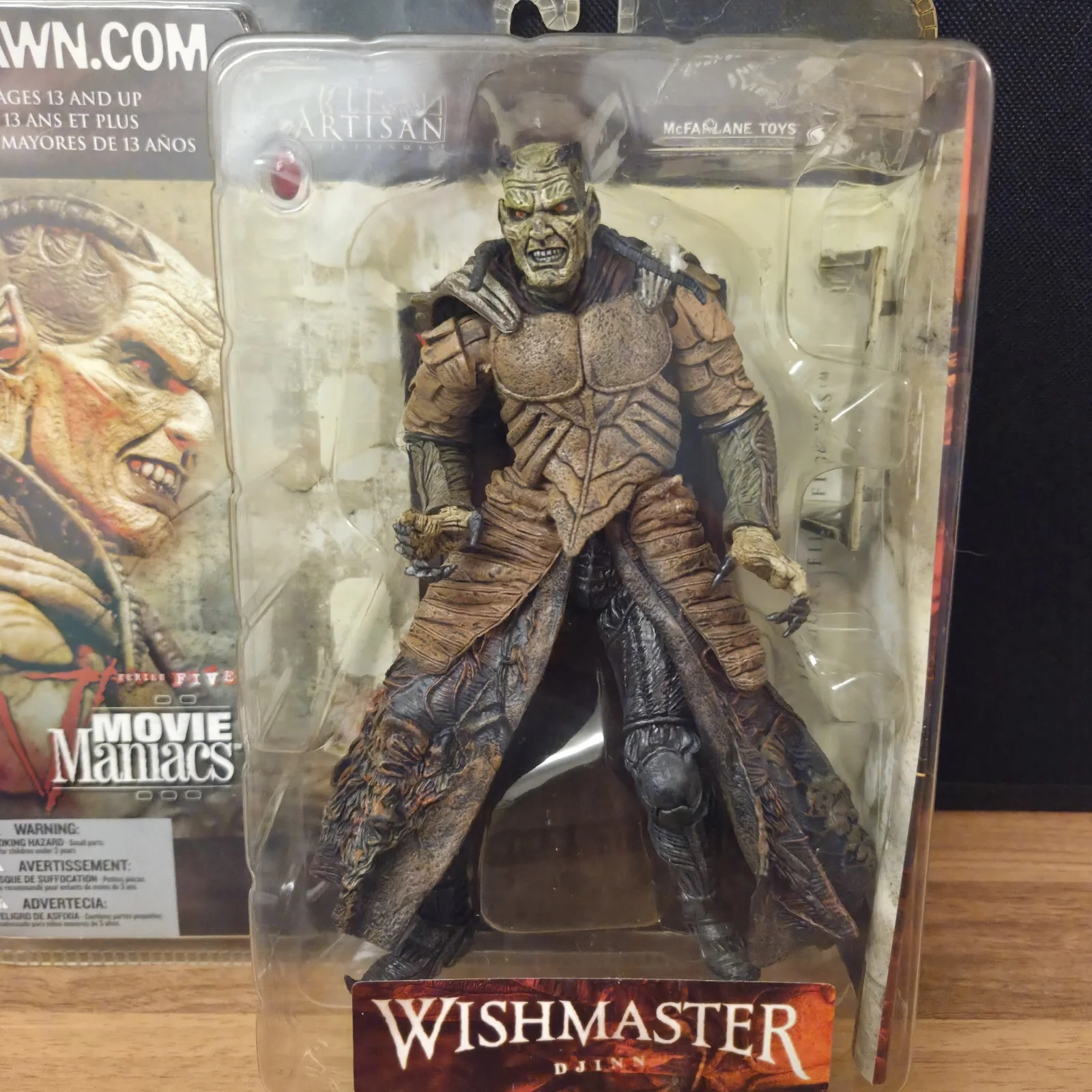 Vintage 2002 McFarlane Toys Movie Maniacs Series 5 - Wishmaster DJINN - NIB, изображение 2