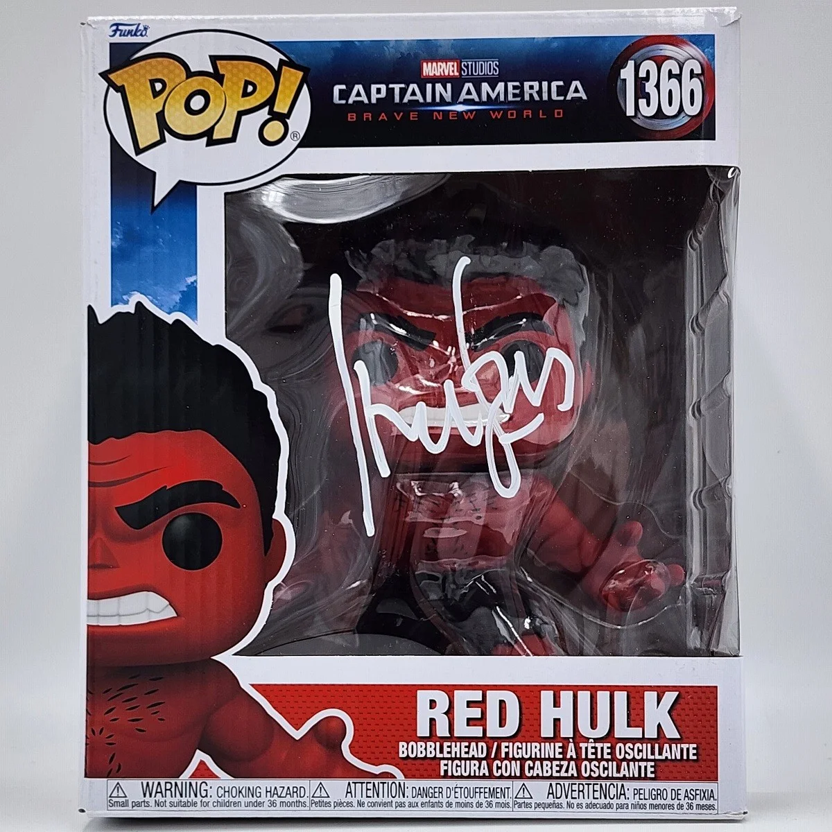 Harrison Ford — Harrison Ford Signed Red Hulk Funko #1 (1366)
