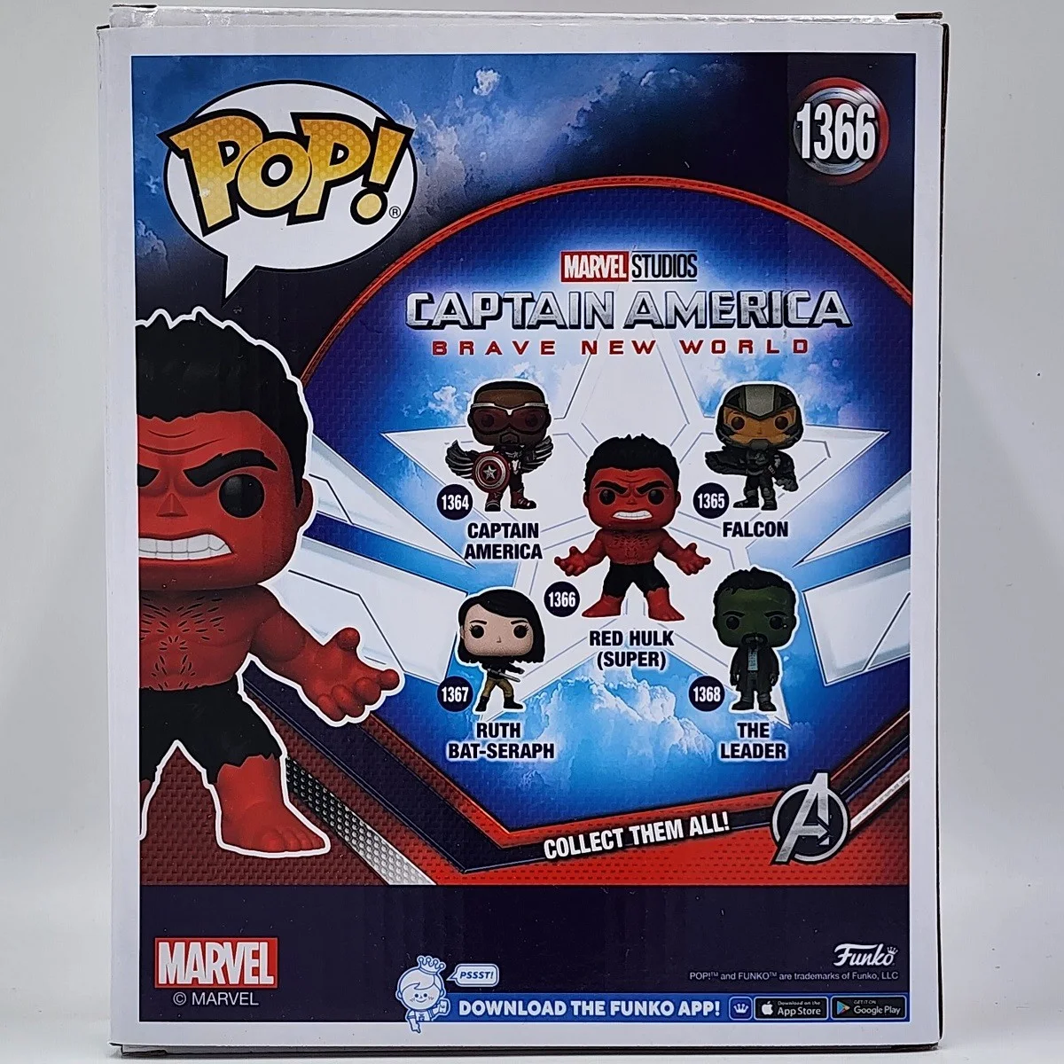Harrison Ford — Harrison Ford Signed Red Hulk Funko #1 (1366), image 3