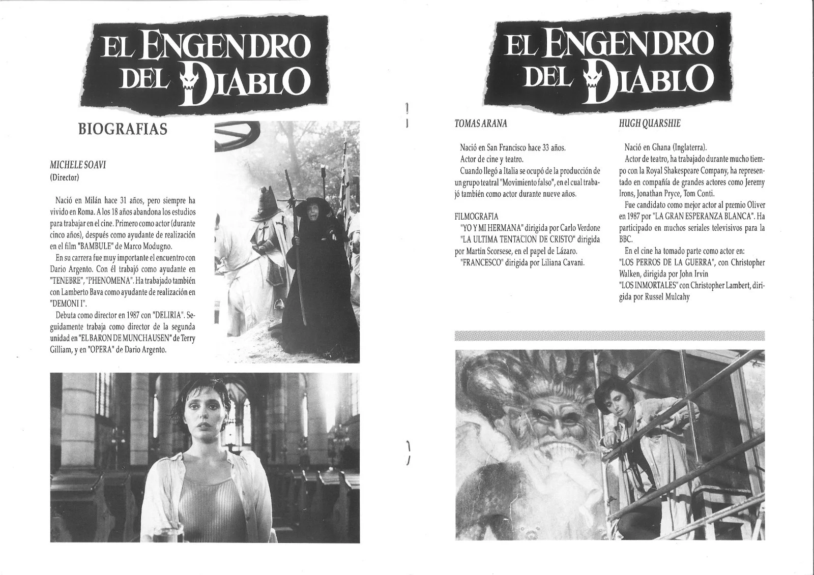 EL ENGENDRO DEL DIABLO (1) / ORIGINAL SPANISH PRESS SHEET / ARGENTO, image 3