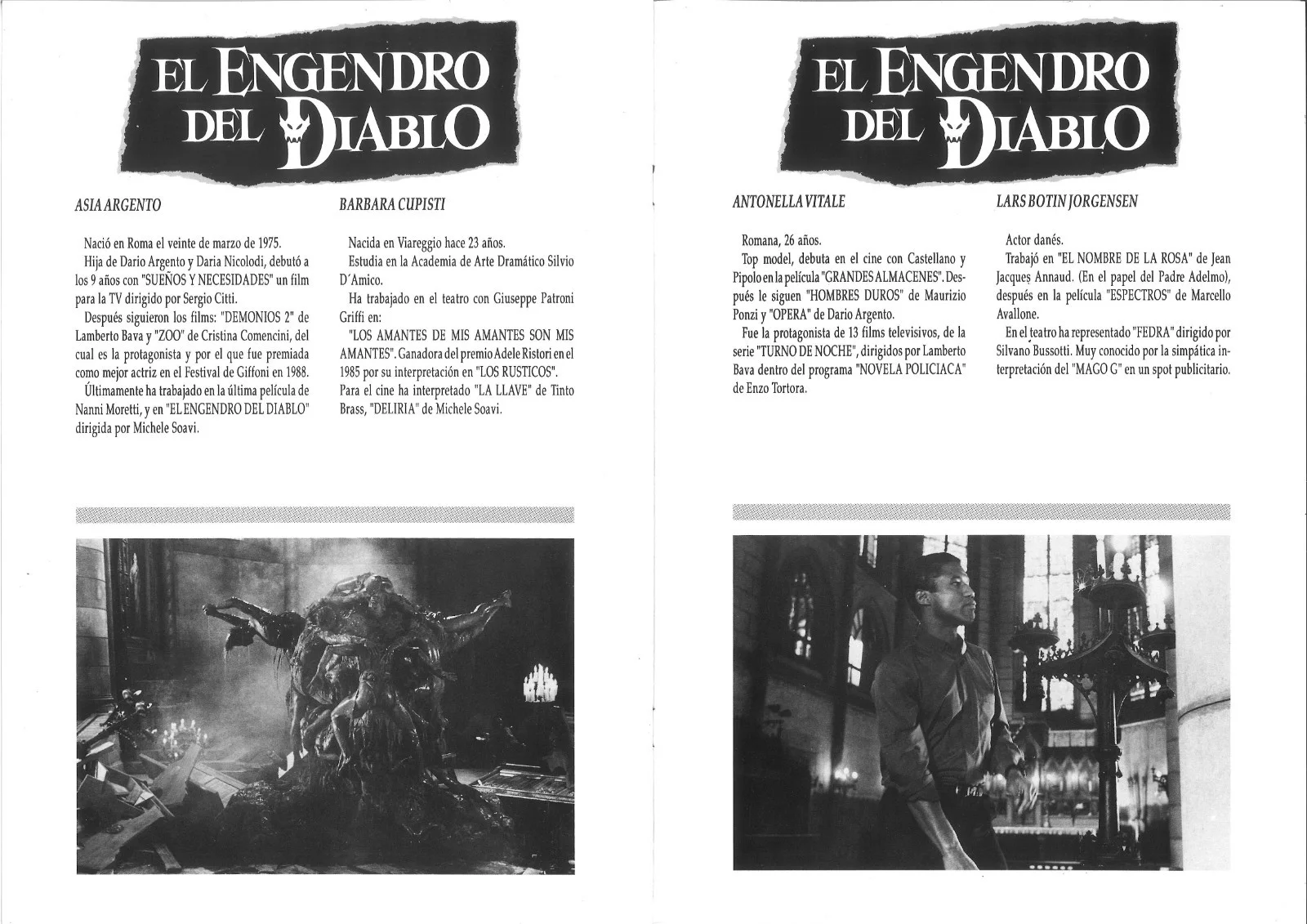 EL ENGENDRO DEL DIABLO (1) / ORIGINAL SPANISH PRESS SHEET / ARGENTO, image 4