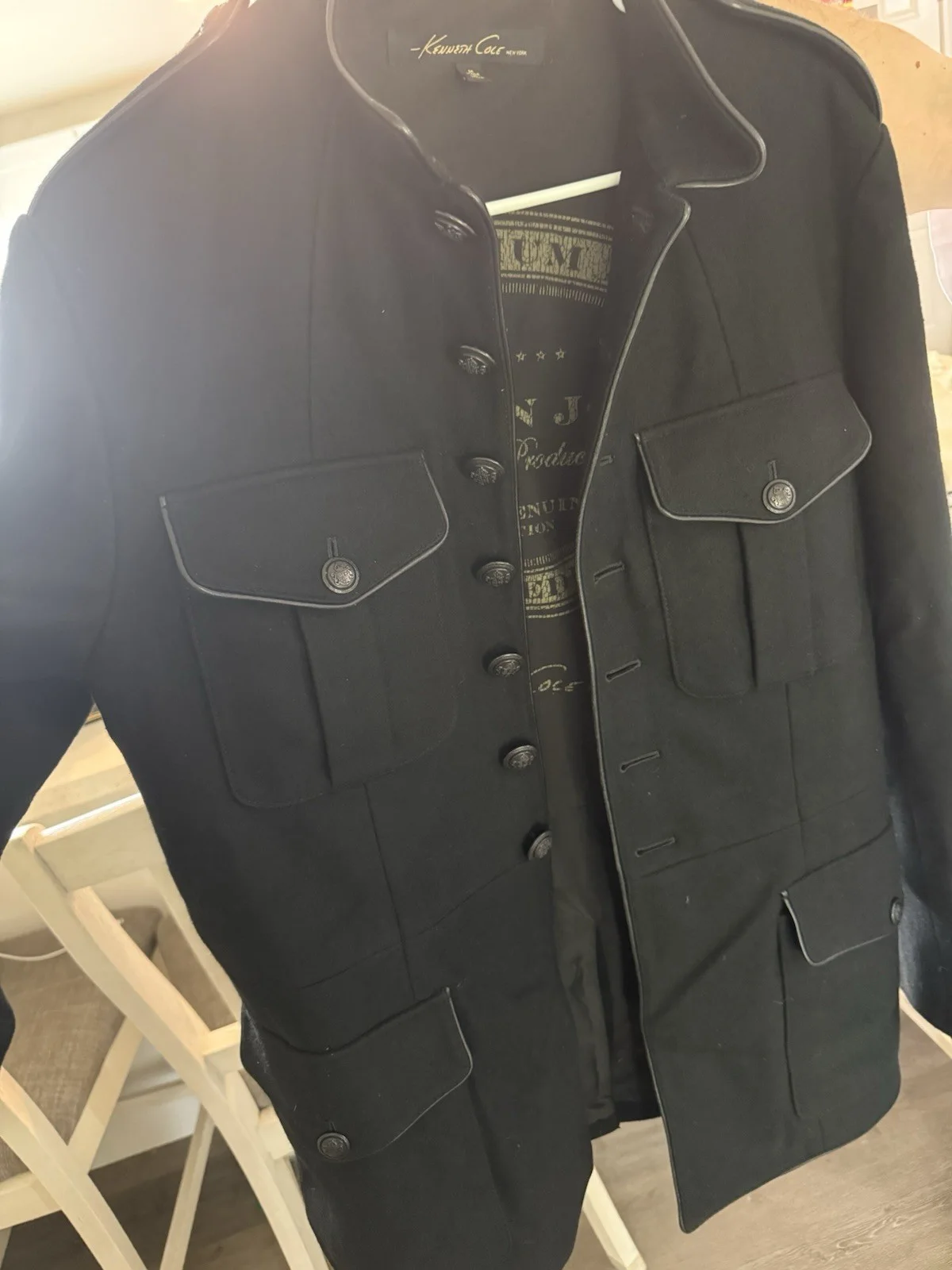 Bon Jovi Signed Autograph Kenneth Cole Wool Casmere Blend Jacket Number 402/500, изображение 2