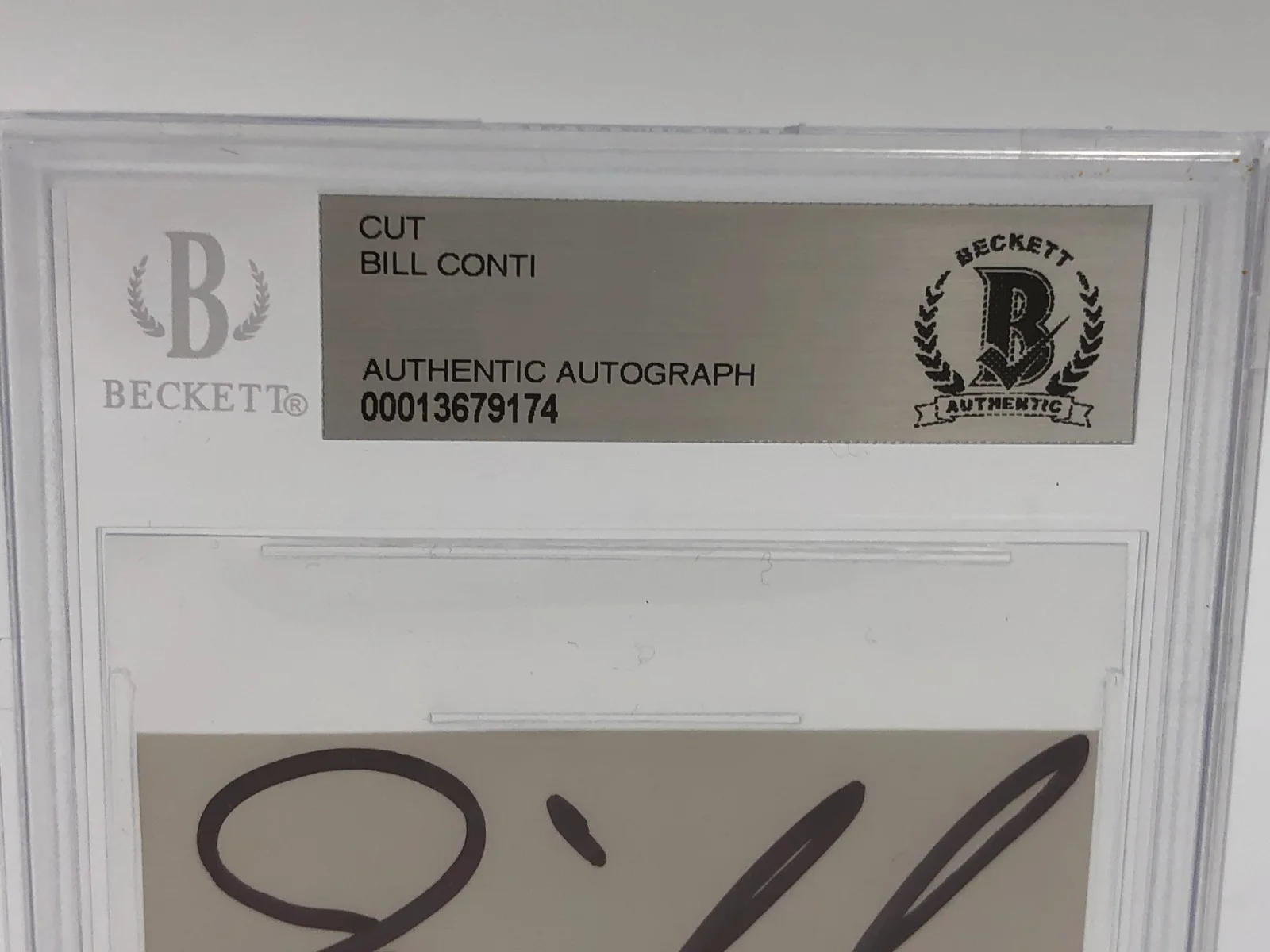 BILL CONTI — BILL CONTI BECKETT AUTO Signed Authentic Card Music Composer ROCKY THEME, image 3