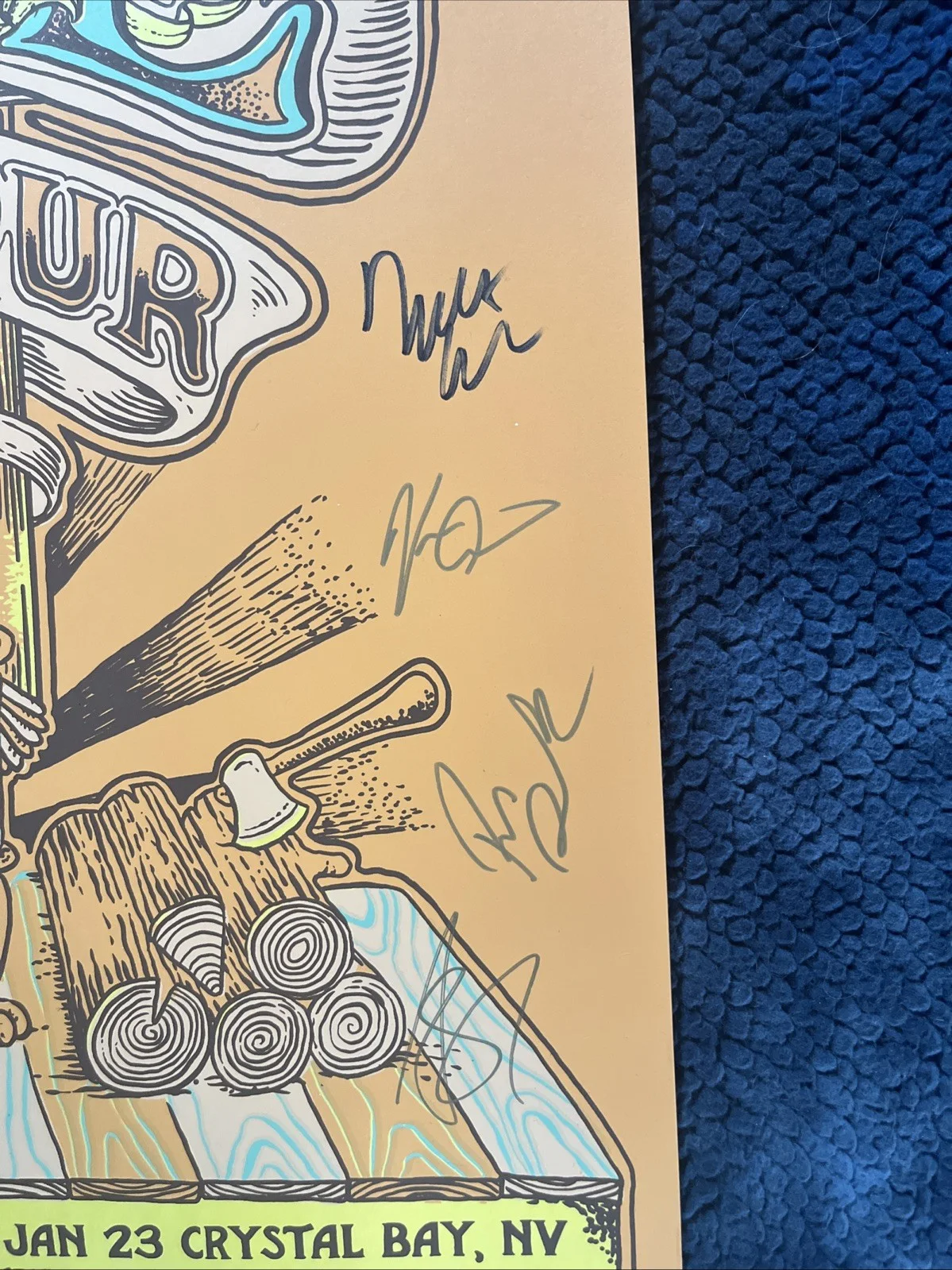 Moe. Tour Poster By TW Rushing Signed By All Six Band Members. ￼, изображение 2