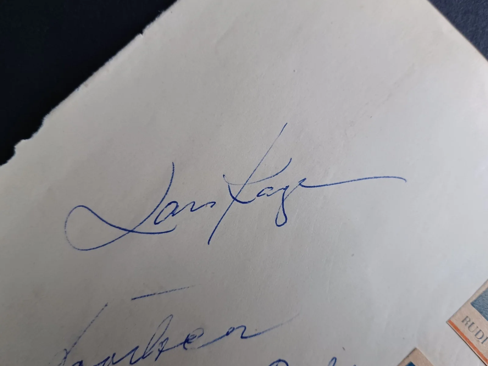 Lars Kage, Leila Negra, Erni Bieler Signed Album Page - Actors/Singers, изображение 2