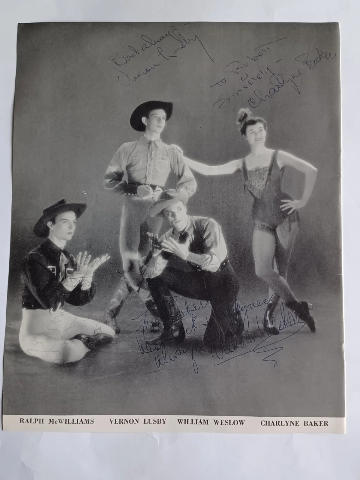 Virginia Barnes, Wilson Morelli, William Weslow, Lusby, Baker Signed Page-Ballet, image 4