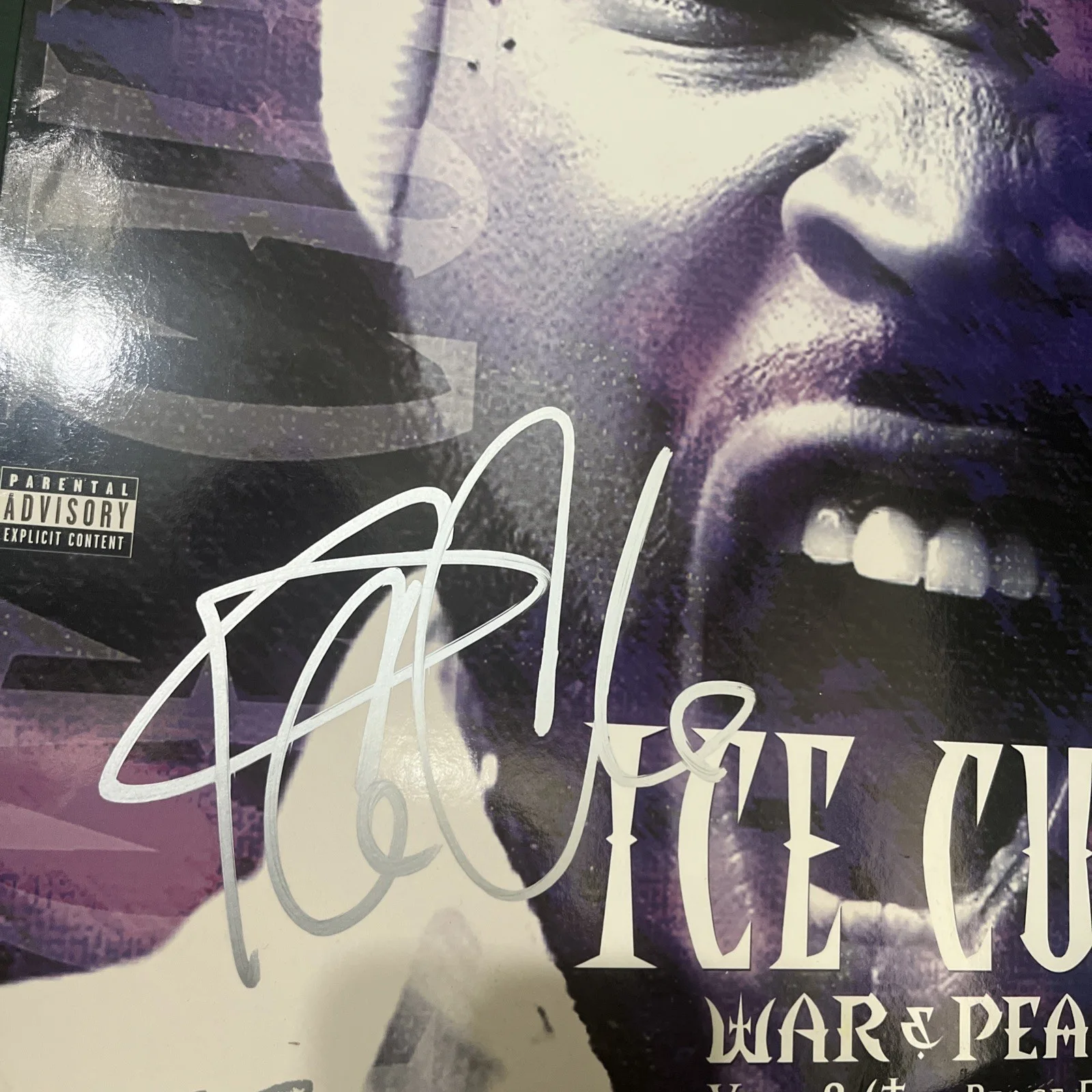 ICE CUBE SIGNED WAR & PEACE VOL 2 VINYL ALBUM RECORD Proof Pics NWA Rapper, изображение 3