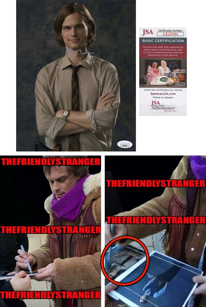 Matthew Gray Gubler — Matthew Gray Gubler signed "CRIMINAL MINDS" 8x10 Photo m EXCT PROOF Reid JSA COA