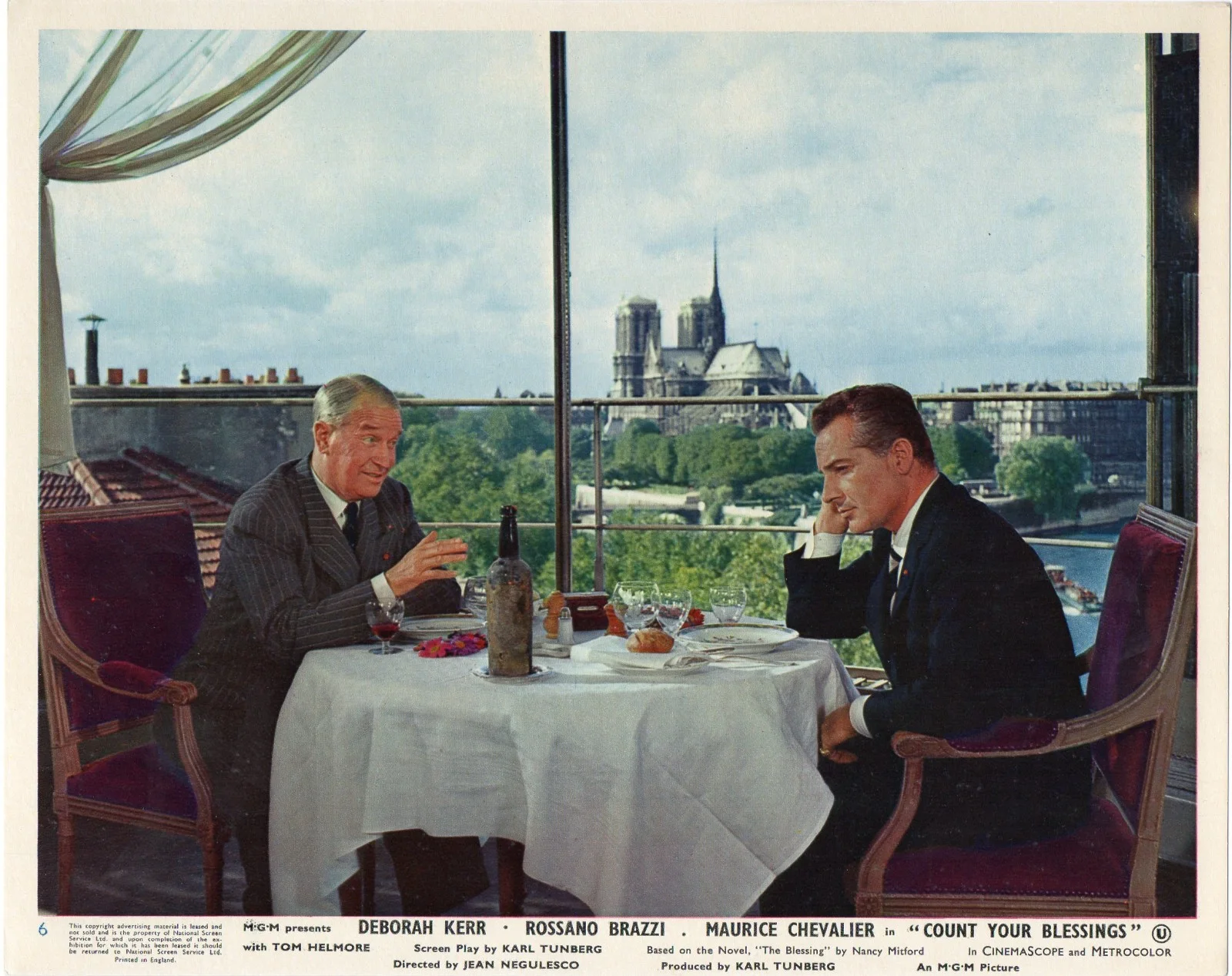 COUNT YOUR BLESSINGS 1959 Deborah Kerr, Rossano Brazzi 10x8 LOBBY SET, изображение 4