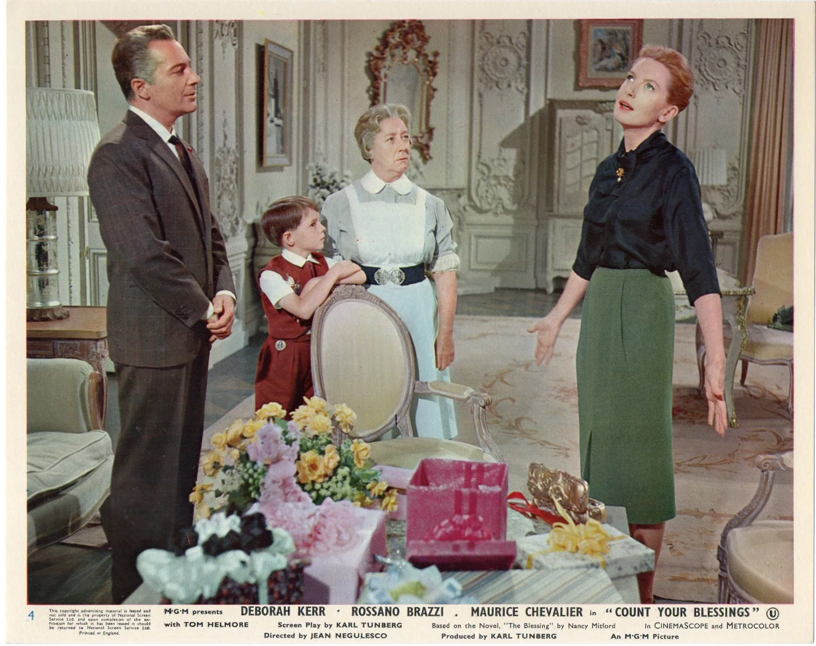 COUNT YOUR BLESSINGS 1959 Deborah Kerr, Rossano Brazzi 10x8 LOBBY SET, изображение 5