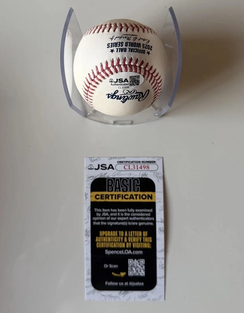 Matt Groening — Matt Groening Autographed 2025 WS Baseball The Simpsons Bart Sketch JSA COA, image 2