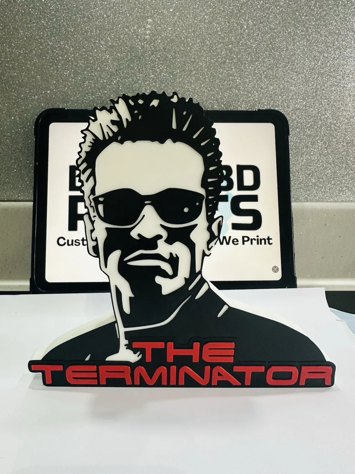Decorative The Terminator Shillouette Film Self Standing logo Sign Display Pops, изображение 2