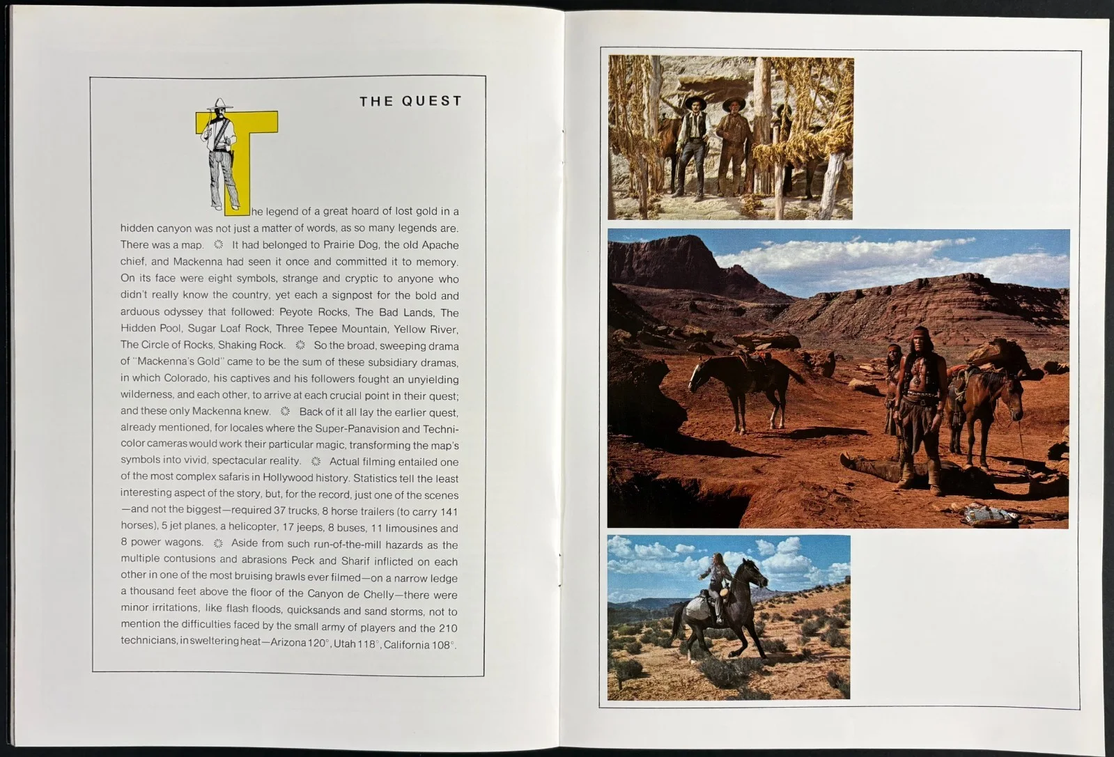 Mackenna's Gold ORIGINAL Film Brochure Gregory Peck Omar Sharif 1969, image 4