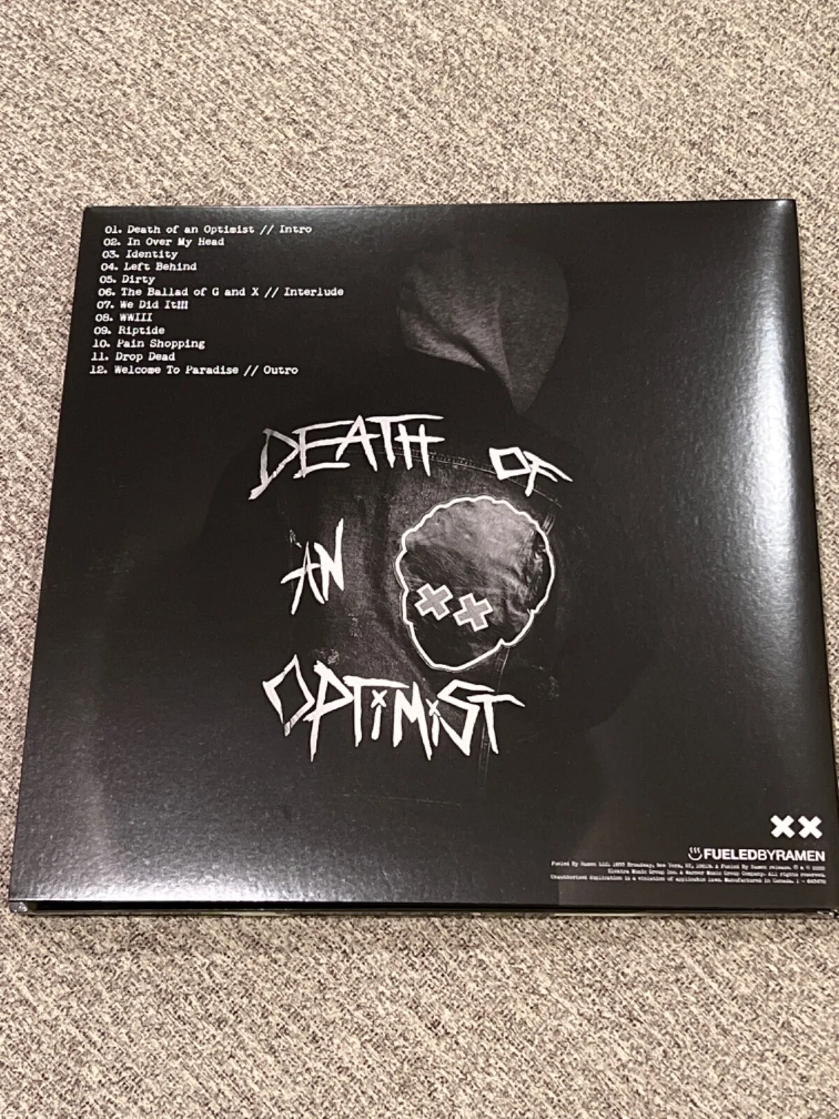 Grandson Signed Autographed Death of an Optimist Vinyl Record Album LP, изображение 2